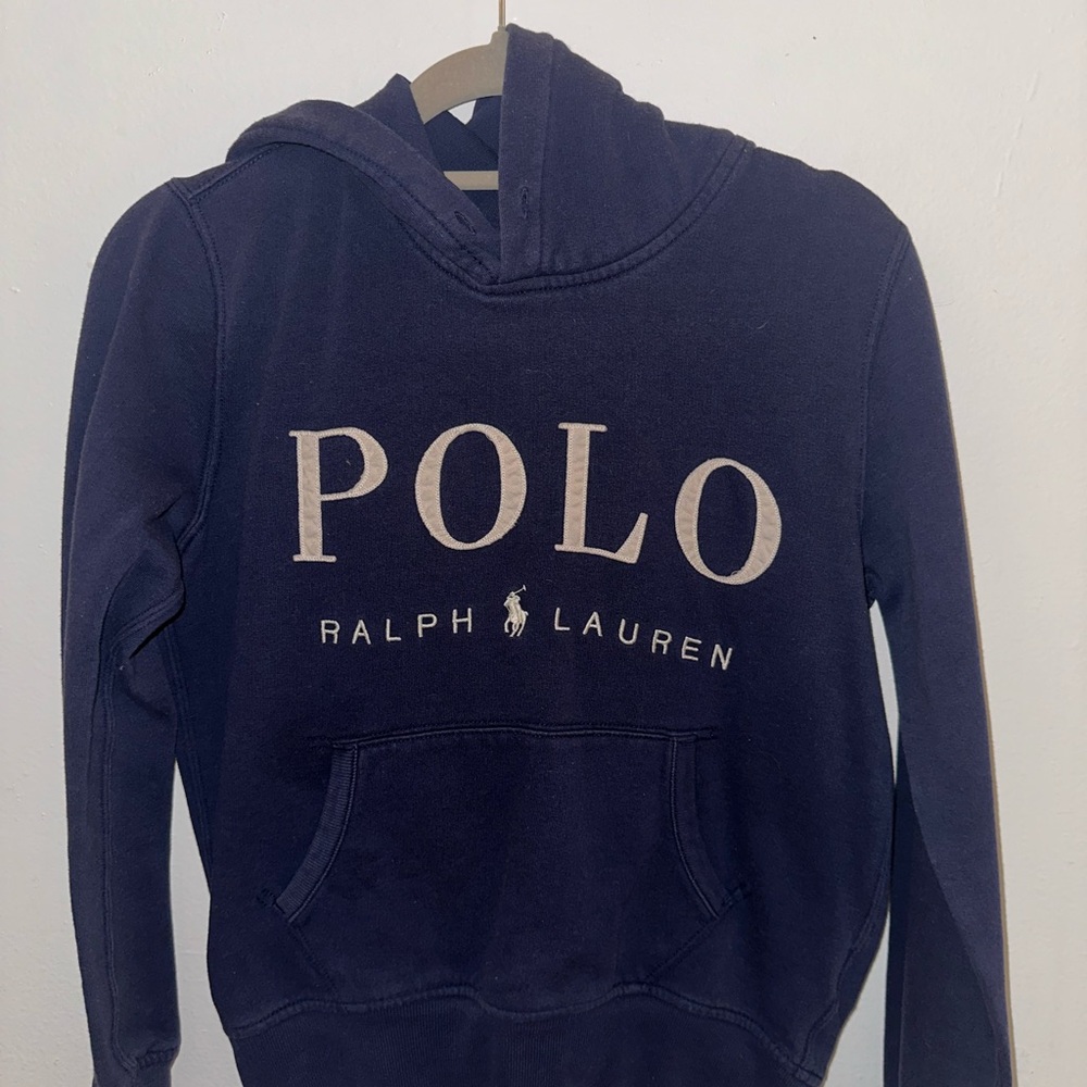 Polo by Ralph Lauren Navy Blue Pullover Hoodie Sweatshirt